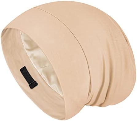 Fittia Satin Lined Sleep Bonnet, Adjustable Non-Slip Cap For Locs, Medium by FITTIA