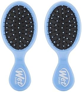 Wet Brush Detangling Brush, Mini Detangler (Sky), Wet & Dry Tangle-Free Hair_Brush for Women & Men, No Tangle, Soft and Flexible Bristles for Straight, Curly, and Thick Hair, 2 Count (Pack of 12) by WetBrush