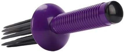 GOWENIC Curling Roll Comb, Non Slip Grip Hair Fluffy Styling Curler, Volumizing Styling Tool for All Hair Type, Purple, Curling Comb for Curly - Image 4