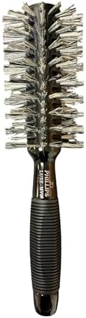 Phillips Brush Mini Monster Vent 5 LUXE Professional Hair Brush (2.5” Diameter Barrel) - Vented Blowout Hairbrush with Nylon Reinforced Boar Hair Bristles, Beech Wood Handle with Rubber Grip by PhillipsBrush