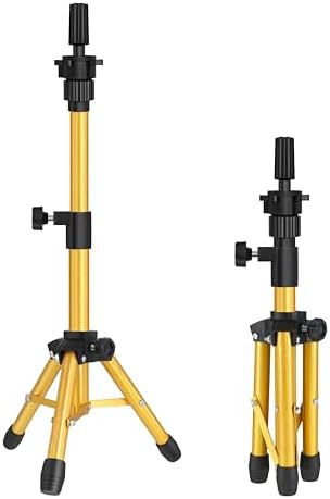 AliLeader Mannequin Head Stand 25 Inch Adjustable Wig Stand Tripod by AliLeader