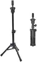 Wig Stand Tripod Mannequin Head Stand for Training Head 25inch by YTBYT