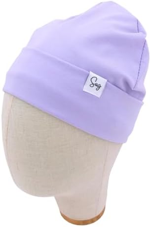 Jersey Beanie Hat for Newborn Baby Boys Girls Silky Satin Lined Hats Bonnet Toddler Infant Little Kids Beanies Caps - Image 5
