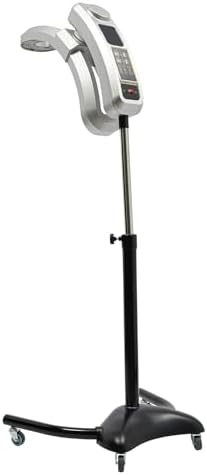 Standing Hair Dryer, 950W Vertical Salon Hair Dryer, Height Adjustable Floor Hair Color Processor 360° Swivel Salon Hair U-Shaped Heater with TEM & Time Adjustment for Perms, Hot Oil, Silver - Image 6