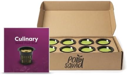 Culinary Seed Pod Box - 8 Pre-Seeded Non-GMO Herb Seed Pods, Basil, Chives and Thyme by TowerGarden