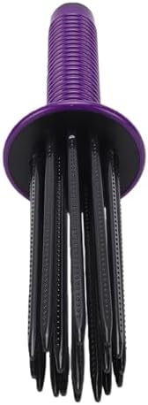 GOWENIC Curling Roll Comb, Non Slip Grip Hair Fluffy Styling Curler, Volumizing Styling Tool for All Hair Type, Purple, Curling Comb for Curly by GOWENIC