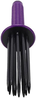 GOWENIC Curling Roll Comb, Non Slip Grip Hair Fluffy Styling Curler, Volumizing Styling Tool for All Hair Type, Purple, Curling Comb for Curly by GOWENIC