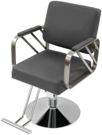 Barber Salon Chair, Multi-Function Beauty Spa Hair Styling Salon Chair Height Adjustable, 360° Swivel Styling Barber Chairs for Barber Shops Homes Spas by InSyoForeverEC