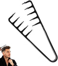 Texture Comb,Volumizing Fluffy Texture Styling Comb,Men’s Voluminous Wide-Toothed Hair Comb,Wide-Tooth Texturizing Styling Tool for Volume & Fringe Parting,Textured Grip Tool for Men (Black) by Demarzily