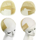 2 Pcs Wig Grip Cap for Women, 4x5-11x5 Transparent Lace Front Wig Caps for Glueless Wig, Non Slip Adjustable Grip Cap for Keeping Wigs In Place, Beige by Unknown