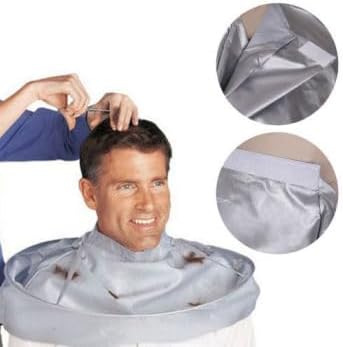 Umbrella Style Hair Cutting Cape - Folding Salon Barber Cloak with Hair Catcher, Waterproof Nylon Cape for Home Haircuts & Professional Styling - Image 3