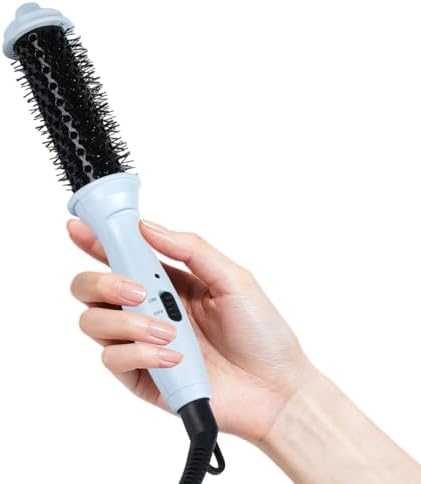Mini Travel Thermal Brush, 1 Inch Heated Round Brush for Short Hair by Ouphiny