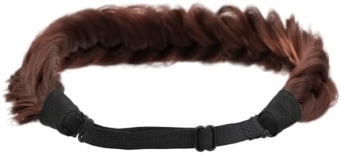 Synthetic Hair Braided Headband Classic Wide Strands Wedding Disorderly Fluffy Braids Wig Band Women Beauty Accessory - Image 5