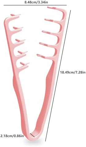 Texture Comb, Volumizing Fluffy Texture Styling Comb for Men and Women, Wide-Tooth Texturizing Styling Tool for Volume & Fringe Parting, Pink - Image 6