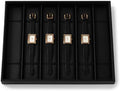 6 Slot Watch Tray, Watch Organizer for Drawer & Dresser Black by Papten
