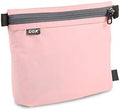 GOX Travel Toiletry Bag Carry On Zipper Pouch Cosmetic Kit Makeup Digital Bag Water Repellent Nylon (Pink) by GOX