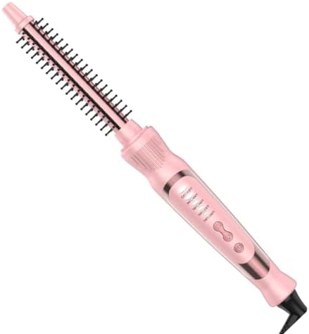 1/2 Inch Curling Brush, Ceramic Thermal Brush for Short Hair by denvek