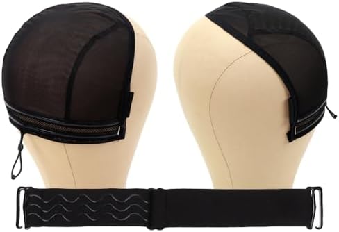 U Part Wig Cap with Drawstring & Anti-Slip Silicone Band（13×6 in） by Votinu