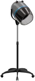 Nova Microdermabrasion Professional Hooded Floor Hair Dryer Adjustable Bonnet Hair Dryer Stand Up with Timer and Rolling Wheels for Beauty Spa Home Salon Equipment (Grey) by NovaMicrodermabrasion