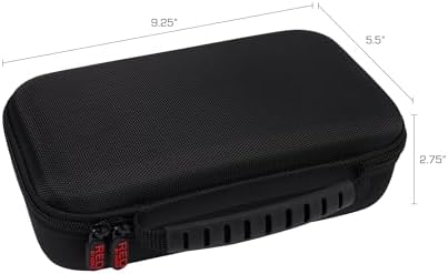RED by Kiss Men Grooming Portable Organizer BagTravel Pouch (Black) Organize Shaver Trimmer Clipper Hair Comb Convenient Mesh Inner Pocket, Hard Zipper, Handle, Water Resistant Exterior - Image 4