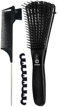 Premium Detangler Hair Brush w/Ergonomic Grip (Black) by Unknown