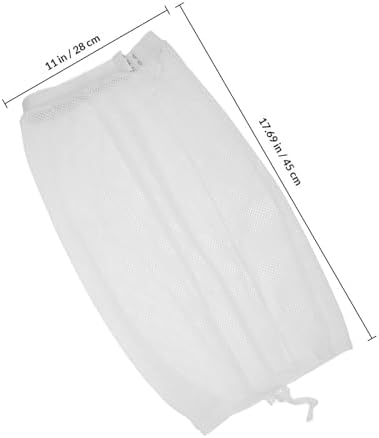 OUNONA Mesh Net Plopping Hair Bonnet with Drawstring for Curly Hair - Image 2