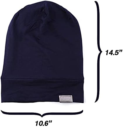 Beanie Sleep Hats Bonnet for Women Girls Curly Frizzy Hair Cover - Image 2