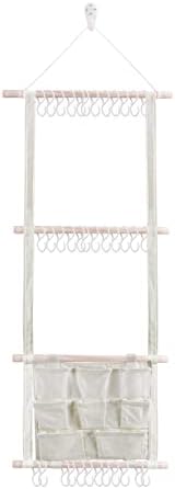 cherrboll Hair Bows Holder Headband Organizer for Girls, Hair Clips Hanger Storage with Hooks, Wall Hanging Decor for Nursery Room - Image 7