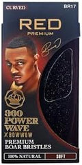 RED by KISS 360 Power Wave X Bow Wow Curved Palm Boar Brush 100% Natural Soft Bristles by REDbyKISS