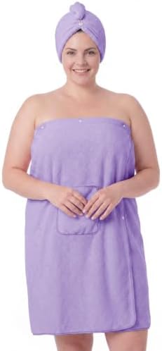Oversized Bath Towel Wrap for Women with Plus Size Hair Dry Towel Set by HHomeZzz