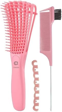 Premium Detangler Hair Brush w/Ergonomic Grip (Pink) by Unknown