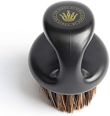 CROWN Professional Wavers Barbers - Luxury Glossy Palm 360 Waves Brush - Medium Hard Boar Bristles - For Men with Durags, Wave Cap, Butter or Pomade (Knuckle Brush) - Image 3
