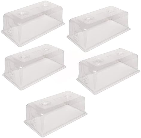 SUNPACK Sundome Plastic Multi-Vented Humidity Dome, Clear, 7", Pack of 5 by SUNPACK