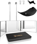 JUSRON 360 Viewing Angle Self Hair Cutting Mirror Shower Mirror by JUSRON