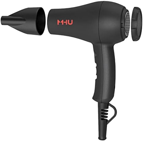 Mini Travel Hair Dryer 1000 Watts for RV & Pouring Art Lightweight Ceramic Ionic Blow Dryer Compact Size Plus Concentrator Black - Image 7