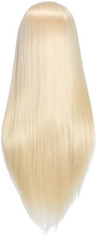 Hairingrid 26"-28" Mannequin Head Synthetic Fiber Hair Training Manikin - Image 5