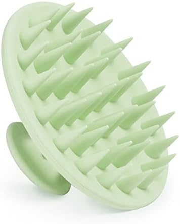 Meartchy Silicone Scalp Massager Shampoo Brush, Scalp Scrubber for Hair Growth (Grass Green) by Meartchy