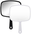 Gladmart 10.3" L x 7.4" W Hand Mirror with Handle,2-Pack, Black&White by Unknown