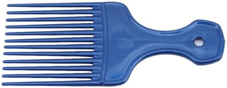 1Pc Blue Salon-Style Hair Pick and Barber Comb - Pick Comb for Curly Hair and Parting Care for Thick Quality Barber Supplies, Styling Tools and Appliances by Unknown