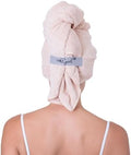 Curly Girl Microfiber Hair Towel Wrap for Women, 41" x 31" Large Quick Dry Hair Towel, Secure Fit with Elastic Strap, Anti-Frizz Hair Plopping Wrap for Long, Thick Hair by CURLYGIRL