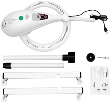 Professional Salon Hair Dryer, 950W 110V Rolling Stand Hooded Hair Dryer, Hair Drying Machine, Adjustable Temperature Settings for Salon and Home Use, White - Image 3