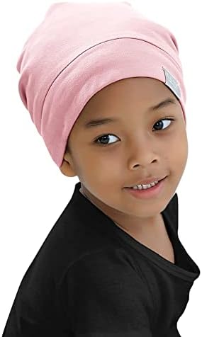 Kids Beanie Sleep Hats Bonnet for Child Curly Frizzy Hair Daily - Image 3
