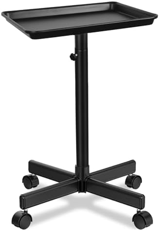 Salon Tray on Wheels Hair Color Tray Black by Professionalbeautyhaircaretools