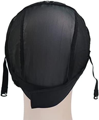2 Pcs Headband Wig Caps Adjustable Lace Wig Grip Cap Ice Silk Material for Making Headband Wigs (Lace Wig Caps) - Image 4