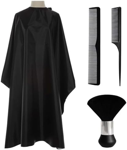 Professional Barber Cape,Polyester Hair Cutting Salon Cape,Water and Stain Resistant Apron by Flagsky