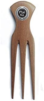Plai Na Afro Pick Comb for African Hair | Wooden Parting Comb for Braiding & Cornrows - Image 7