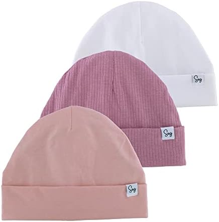Jersey Beanie Hat for Newborn Baby Boys Girls Silky Satin Lined Hats Bonnet Toddler Infant Little Kids Beanies Caps by Sugarmelon