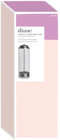 Diane Shatterproof Acrylic Disinfectant Jar for Sterilizing Hair Salon Shears, Combs, Barber Cleaning Supplies, Clippers, and Nail Tools – Large - 11” Tall x 4” Wide – 40 Fl Oz Capacity - Image 4
