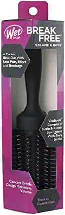 Wet Brush Volume & Body Round Brush for Thick to Coarse Hair - Volumizing Salon Blow-Out with Less Pain, Effort & Breakage - Natural Boar Bristle Detangles Knots, 1.5" Barrel - Image 5