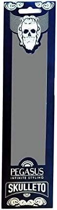 Pegasus Skulleto 518A, 8in Hard Rubber Fine Tooth Barber Clipper Comb, Handmade, Seamless, Smooth Edges, Anti Static, Heat and Chemically Resistant Comb | Peines de goma dura - Gold - Image 6